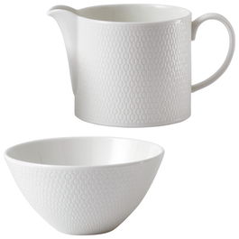 Wedgwood Gio Set Azucarero Y Lechera Bone China/ New Bone China